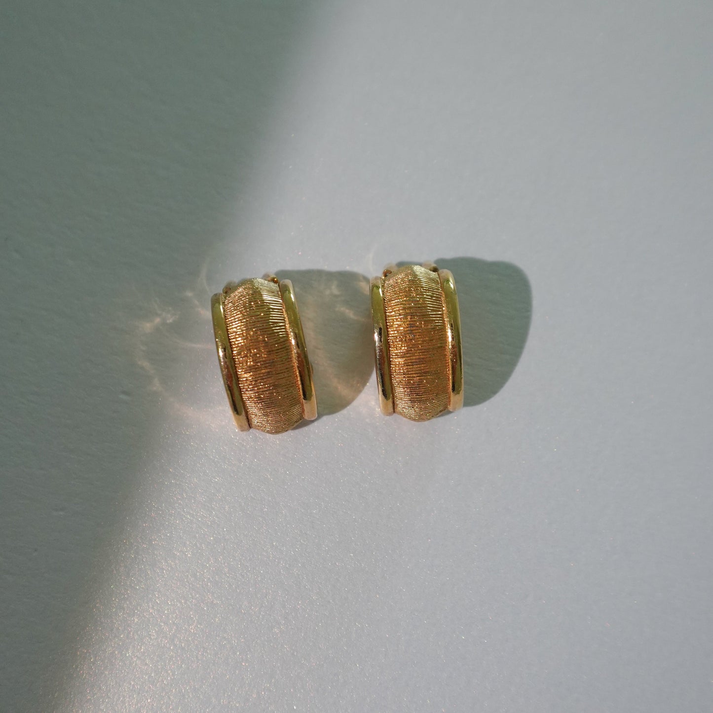 1980s Christian Dior gold plated clip on earrings