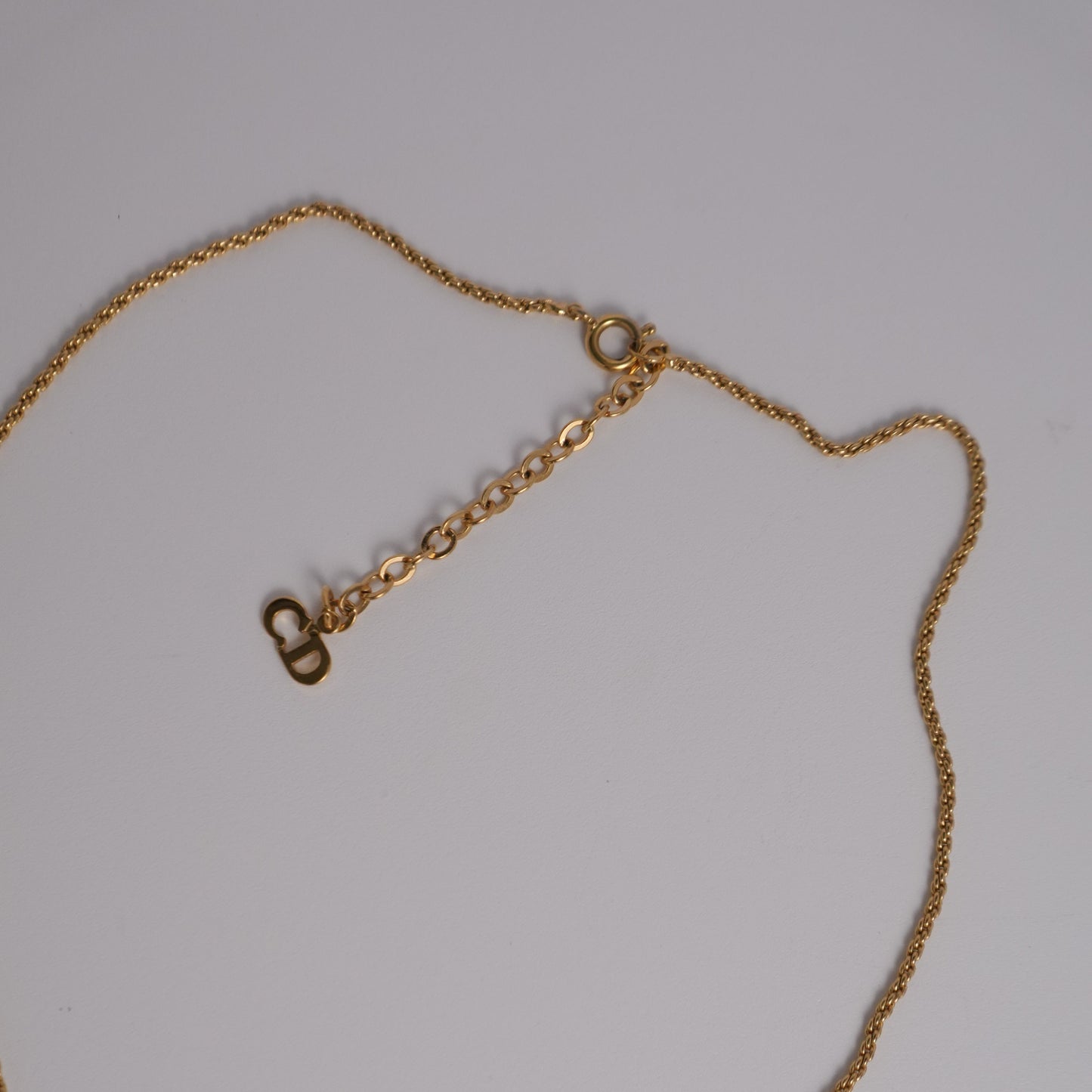 Vintage Dior CD pendant necklace