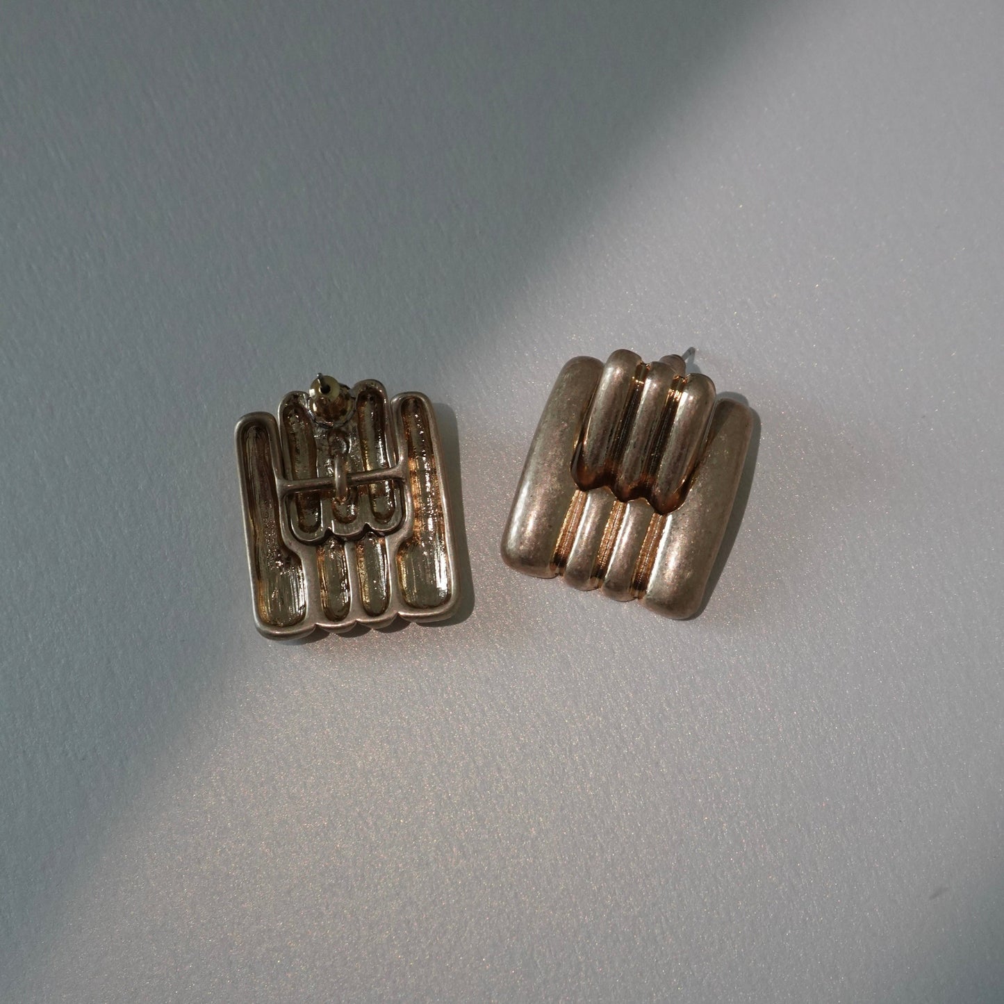 Bold square earrings