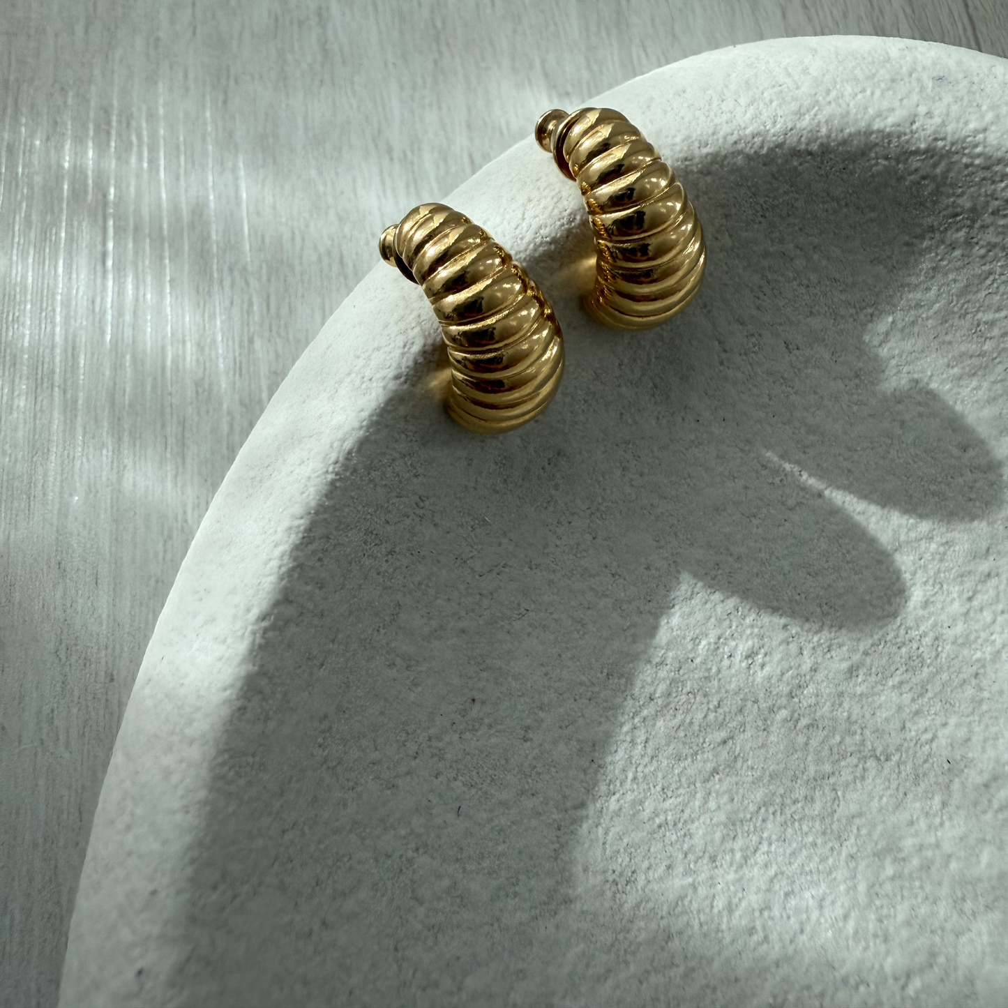 1980's Monet pierced half hoops