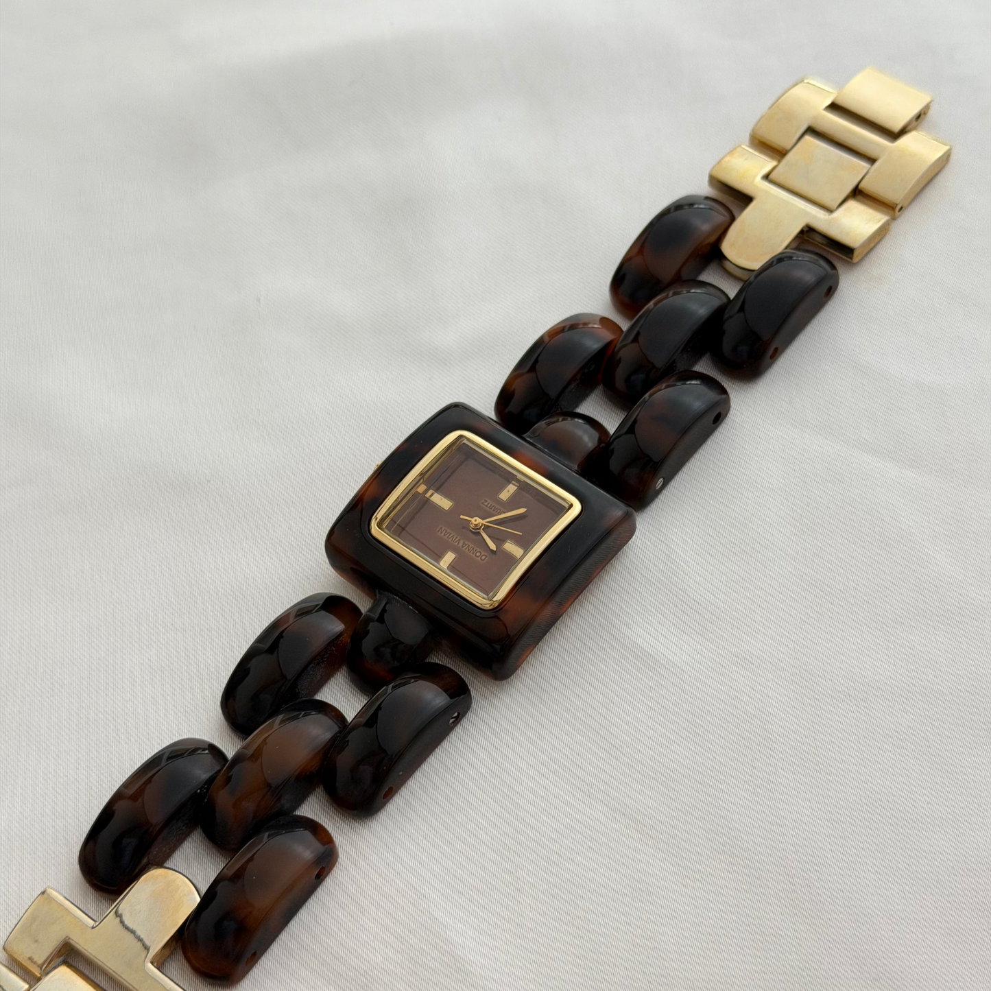 Vintage tortoiseshell statement watch