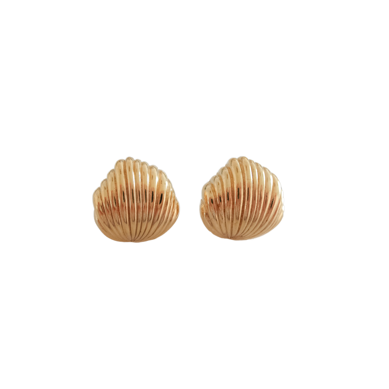 Vintage Givenchy seashell ear studs