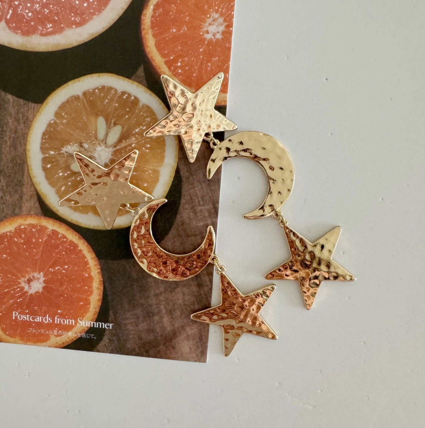 Midnight drop earrings