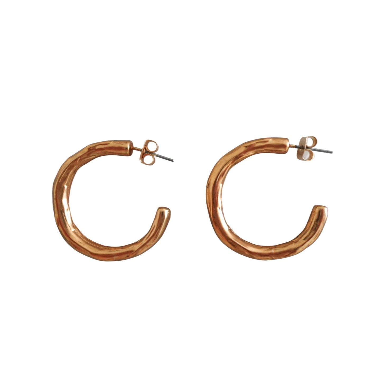 Rai Hammered Hoops