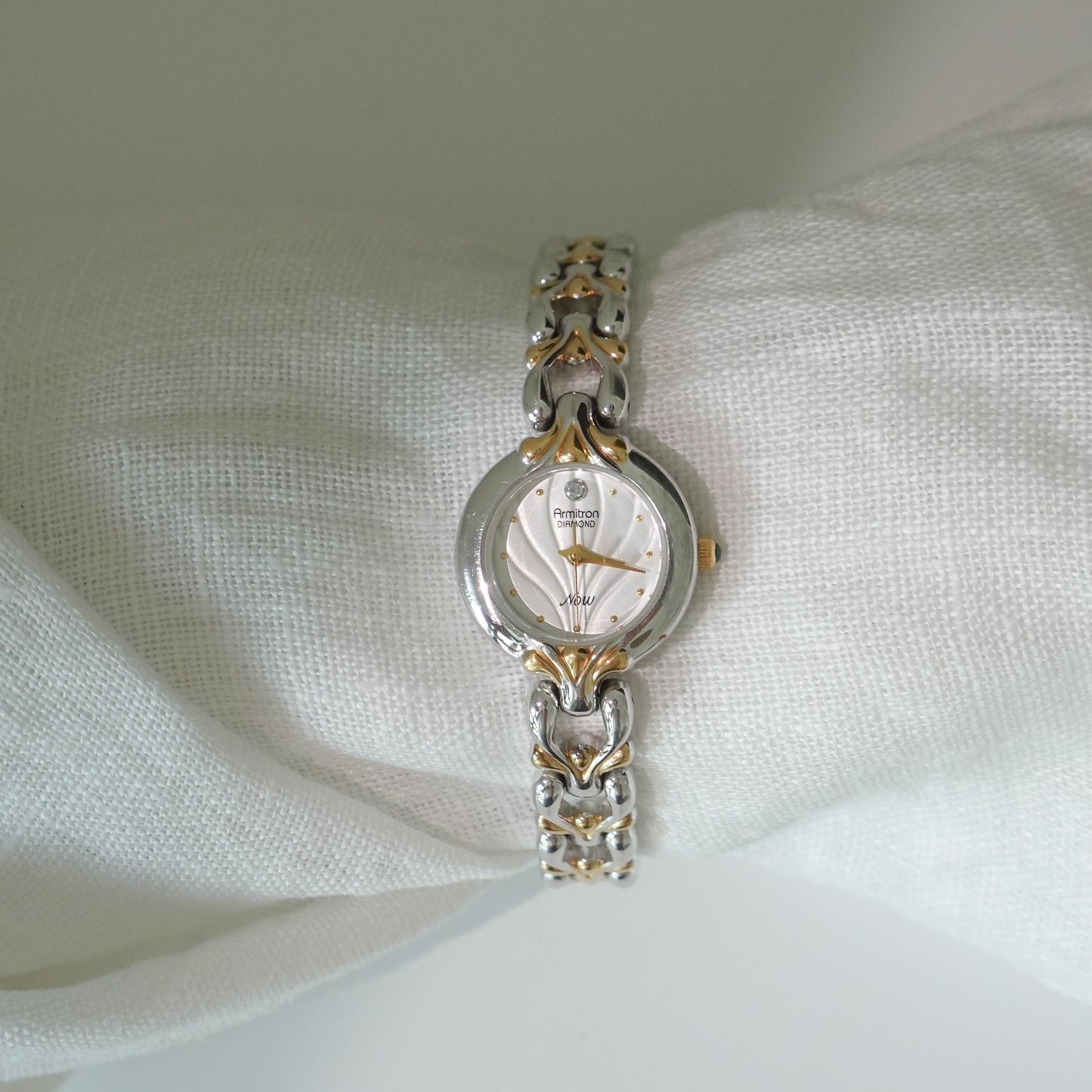 Two tone silver watch