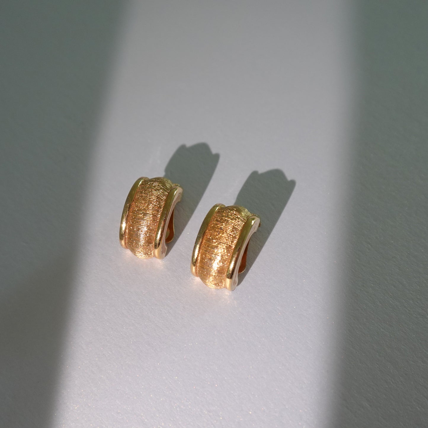 1980s Christian Dior gold plated clip on earrings