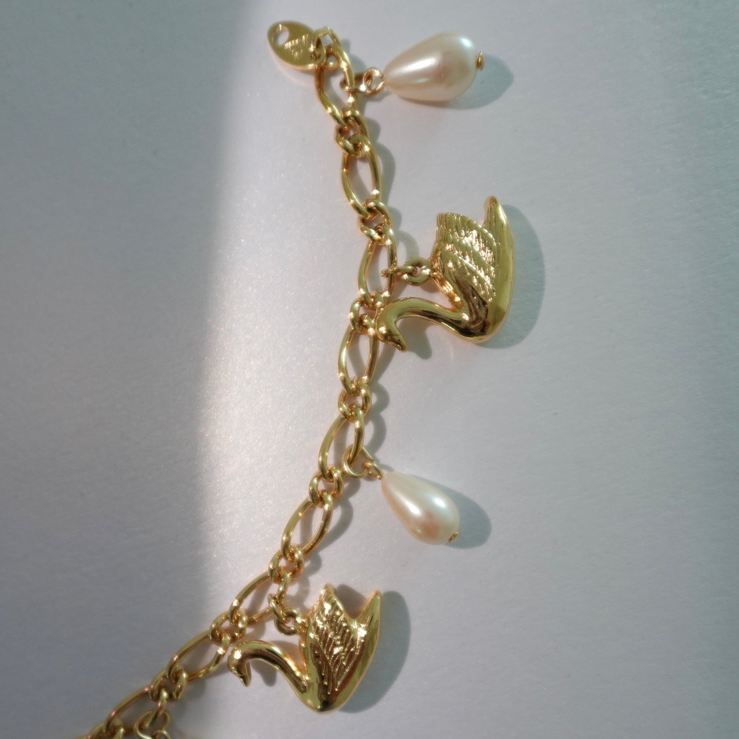 1980s-90s swan bracelet