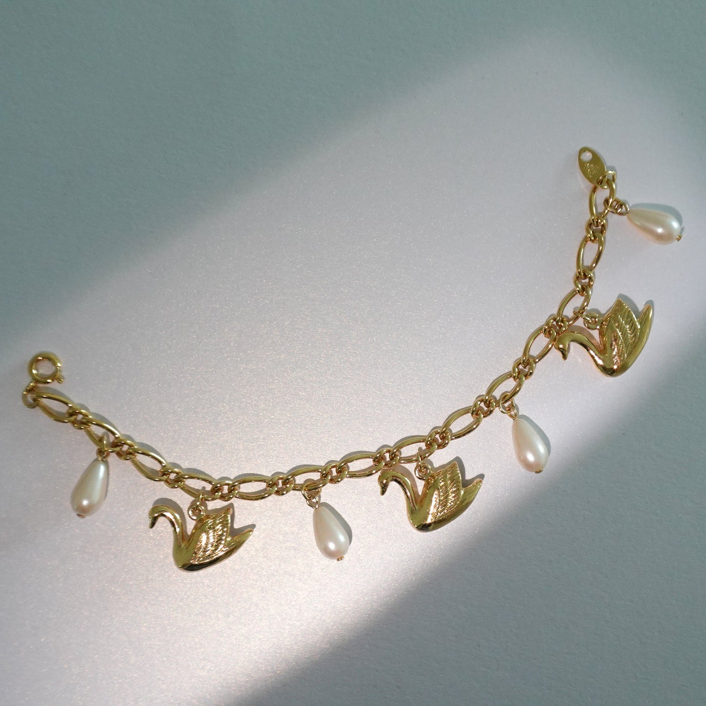 1980s-90s swan bracelet
