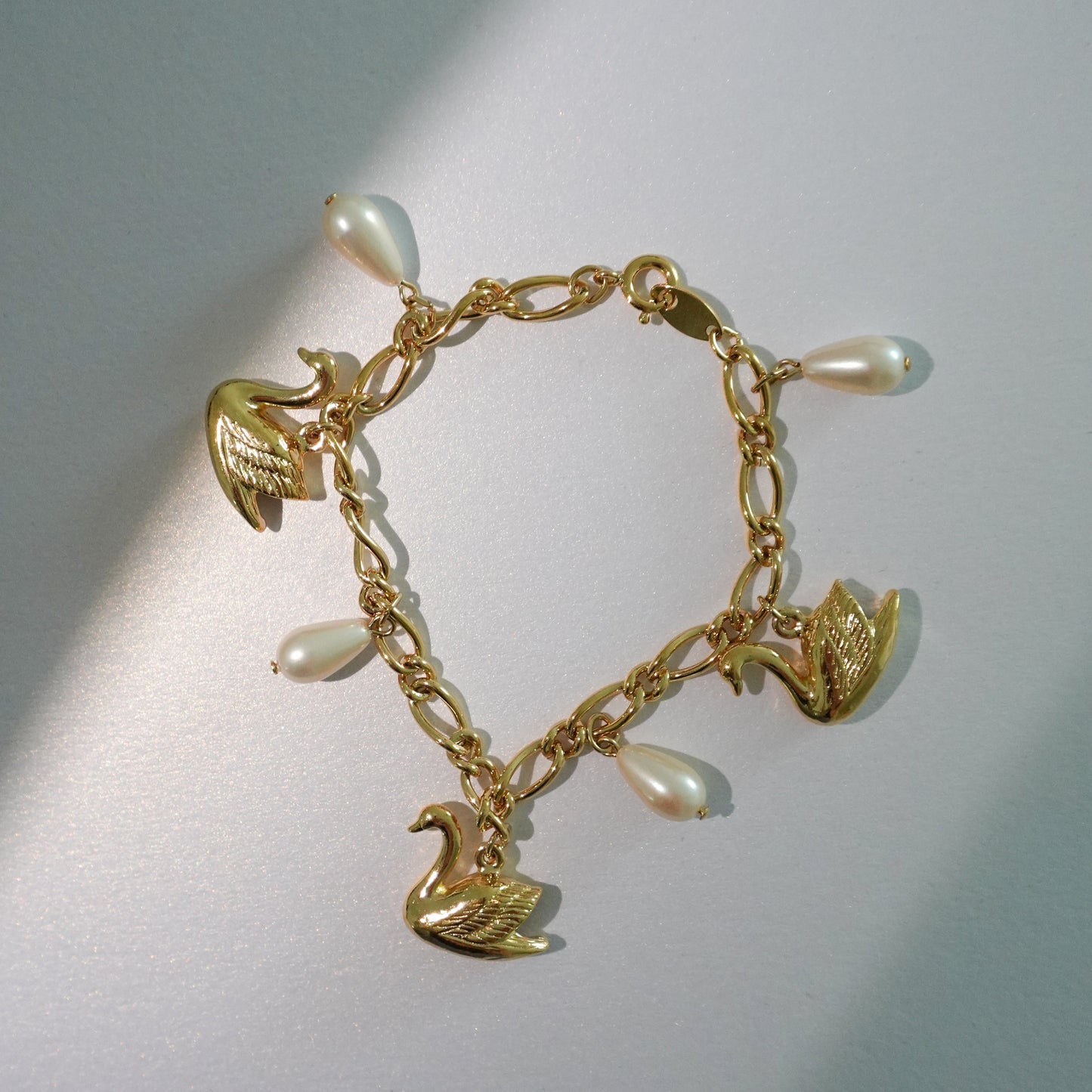1980s-90s swan bracelet