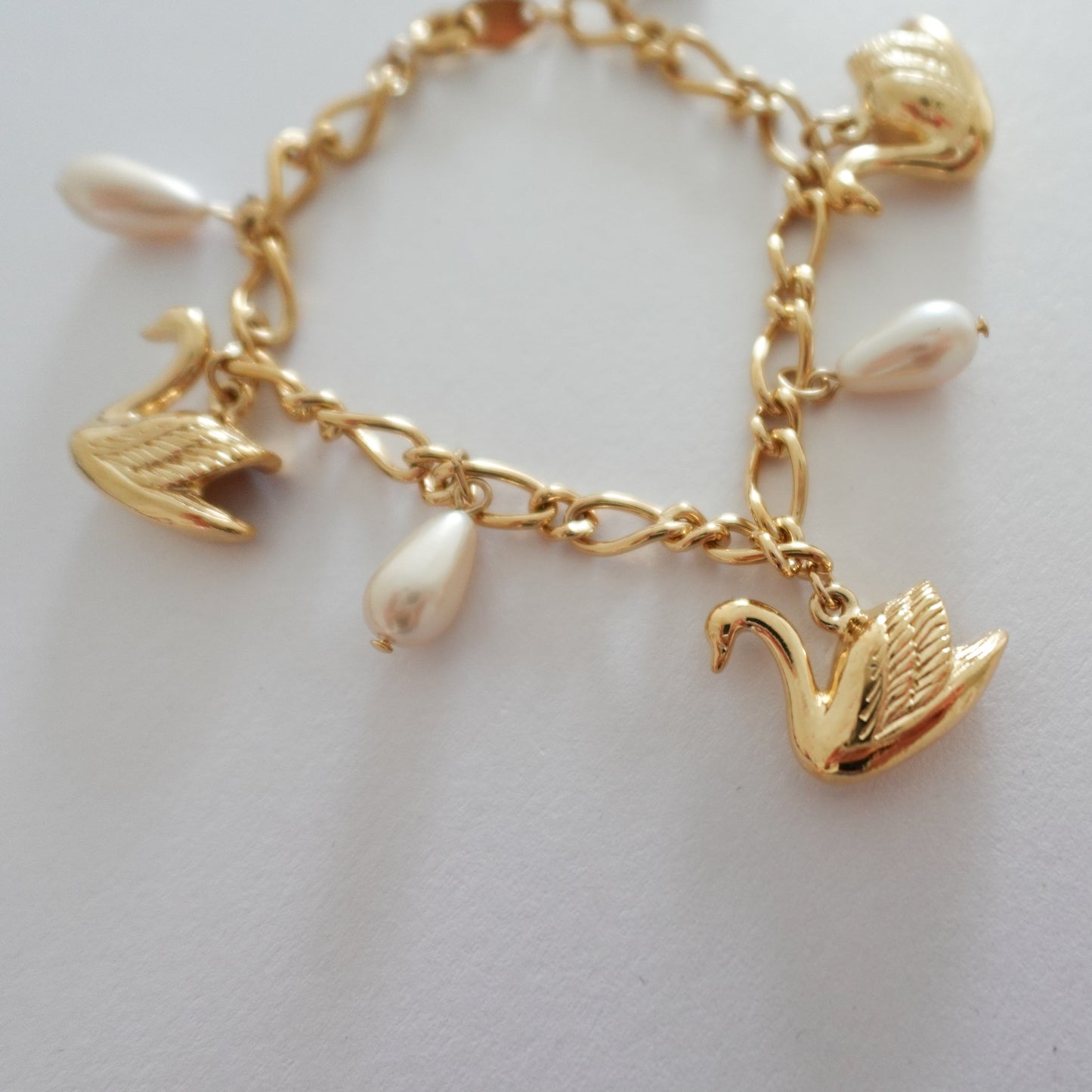 1980s-90s swan bracelet
