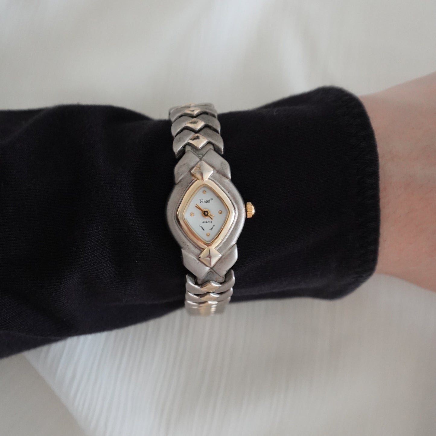 Two tone silver watch