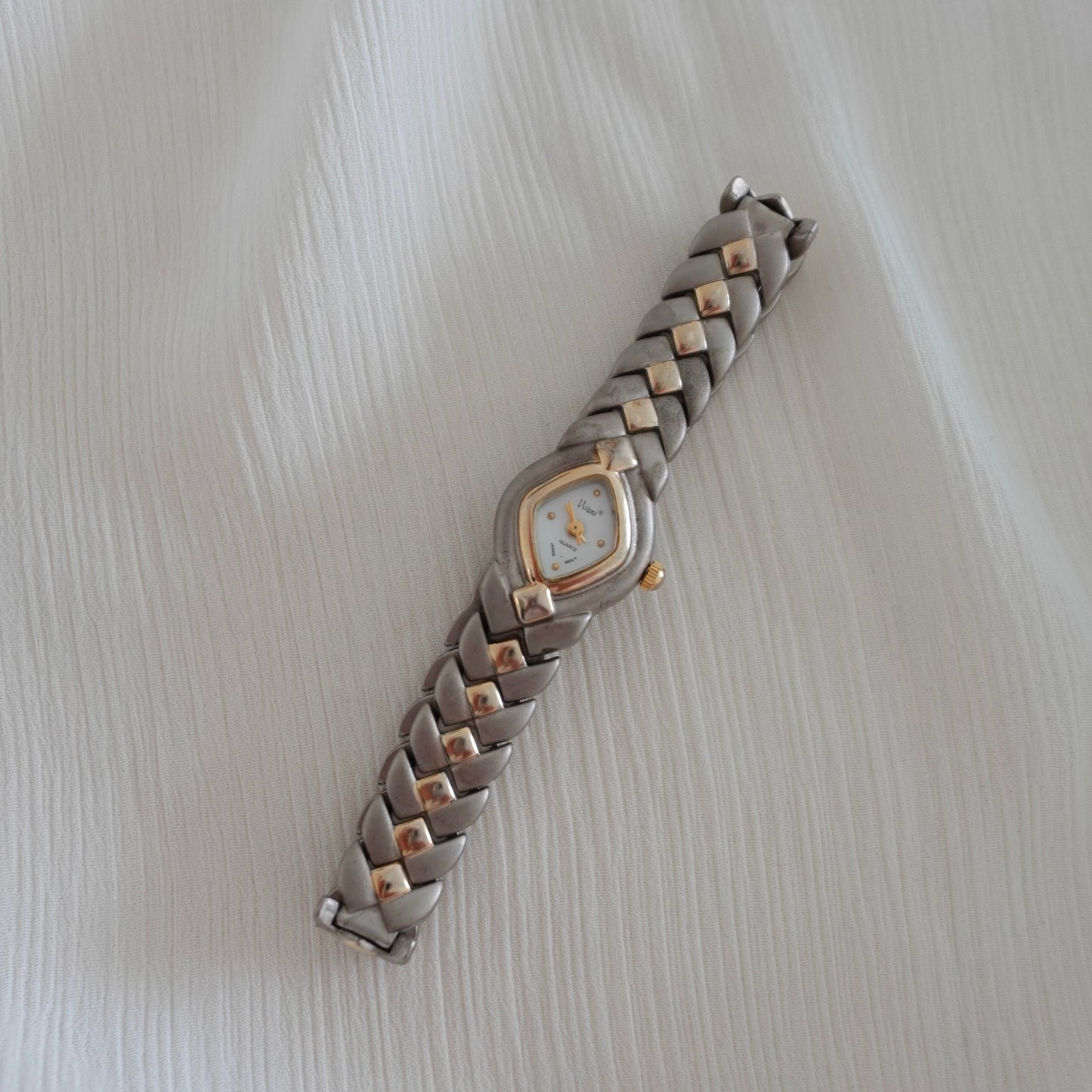 Two tone silver watch