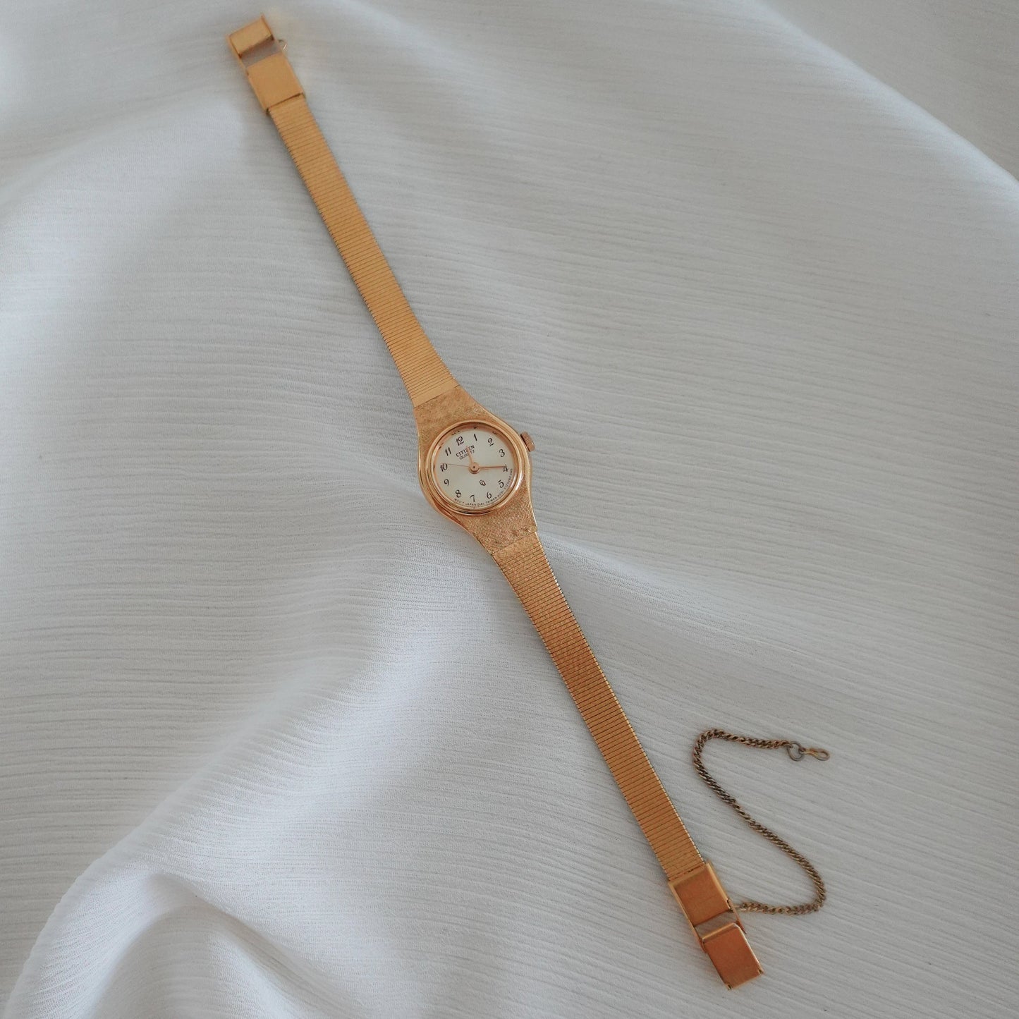 70s-80s Citizen gold tone slim watch