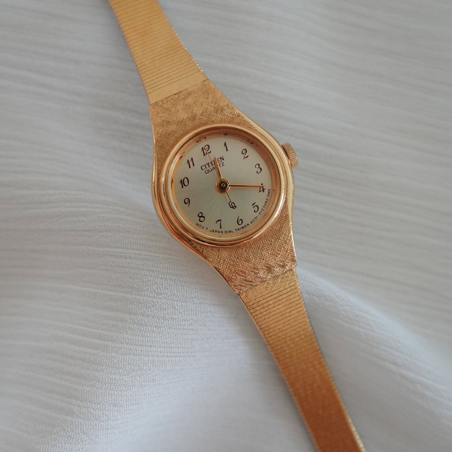 70s-80s Citizen gold tone slim watch