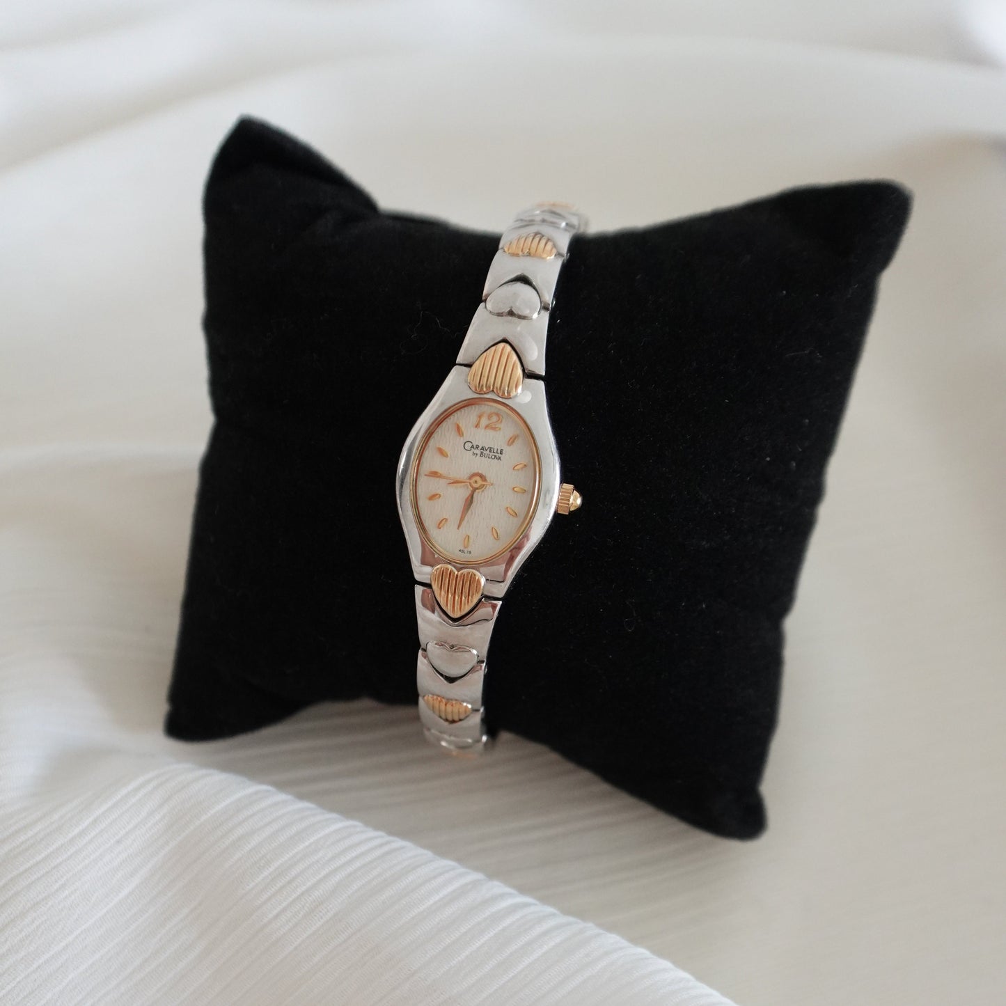 Heart chain two tone watch