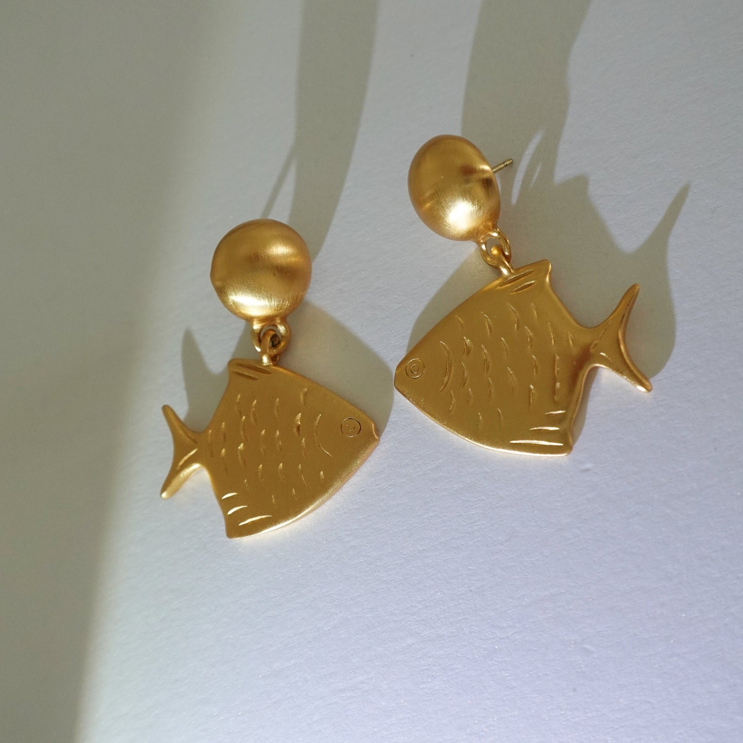 1980's fish dangle earrings