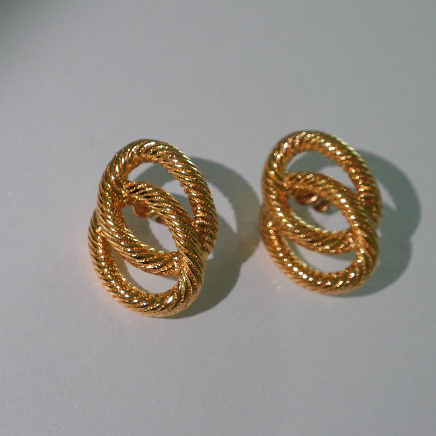 Monet 1980's gold tone ear studs
