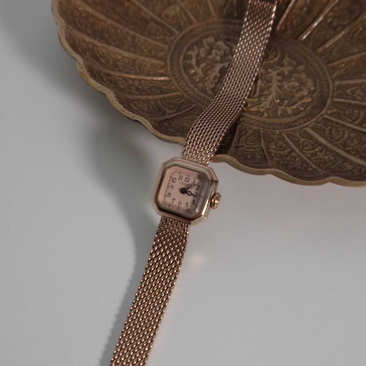 Citizen lady rose gold watch