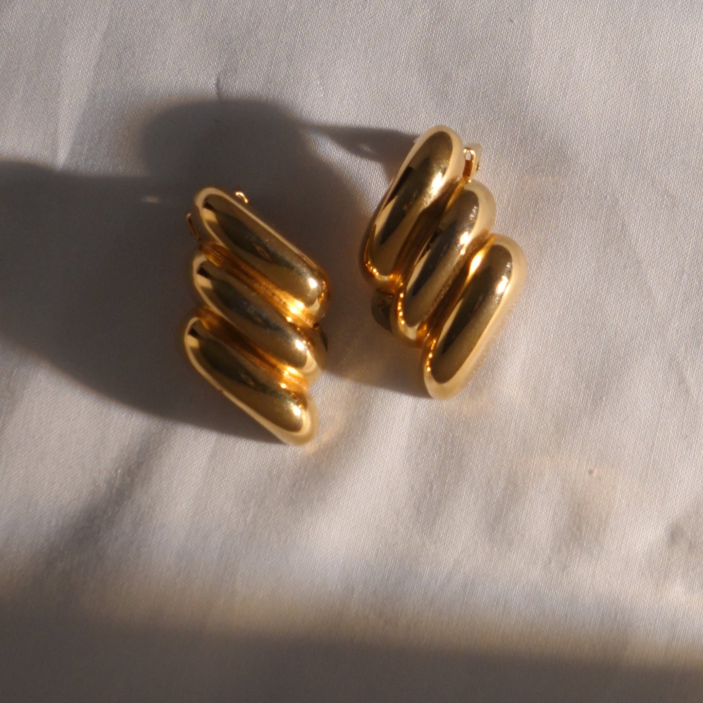 Christian Dior gold plated clip on