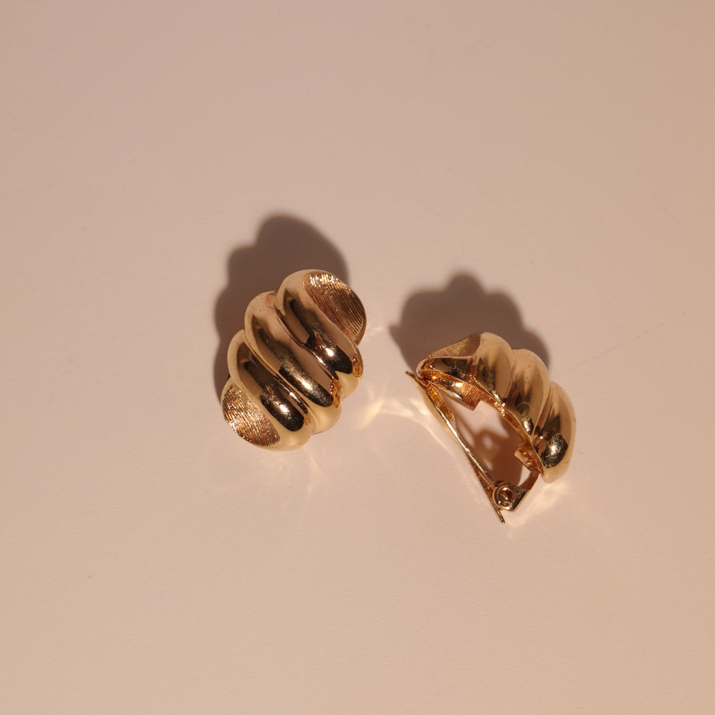 Christian Dior 1980s gold plated clip on