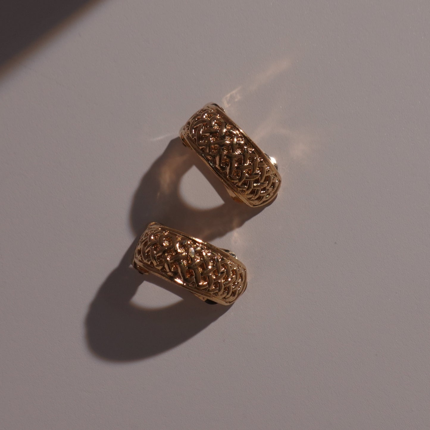 Christian Dior 1980s gold plated clip on