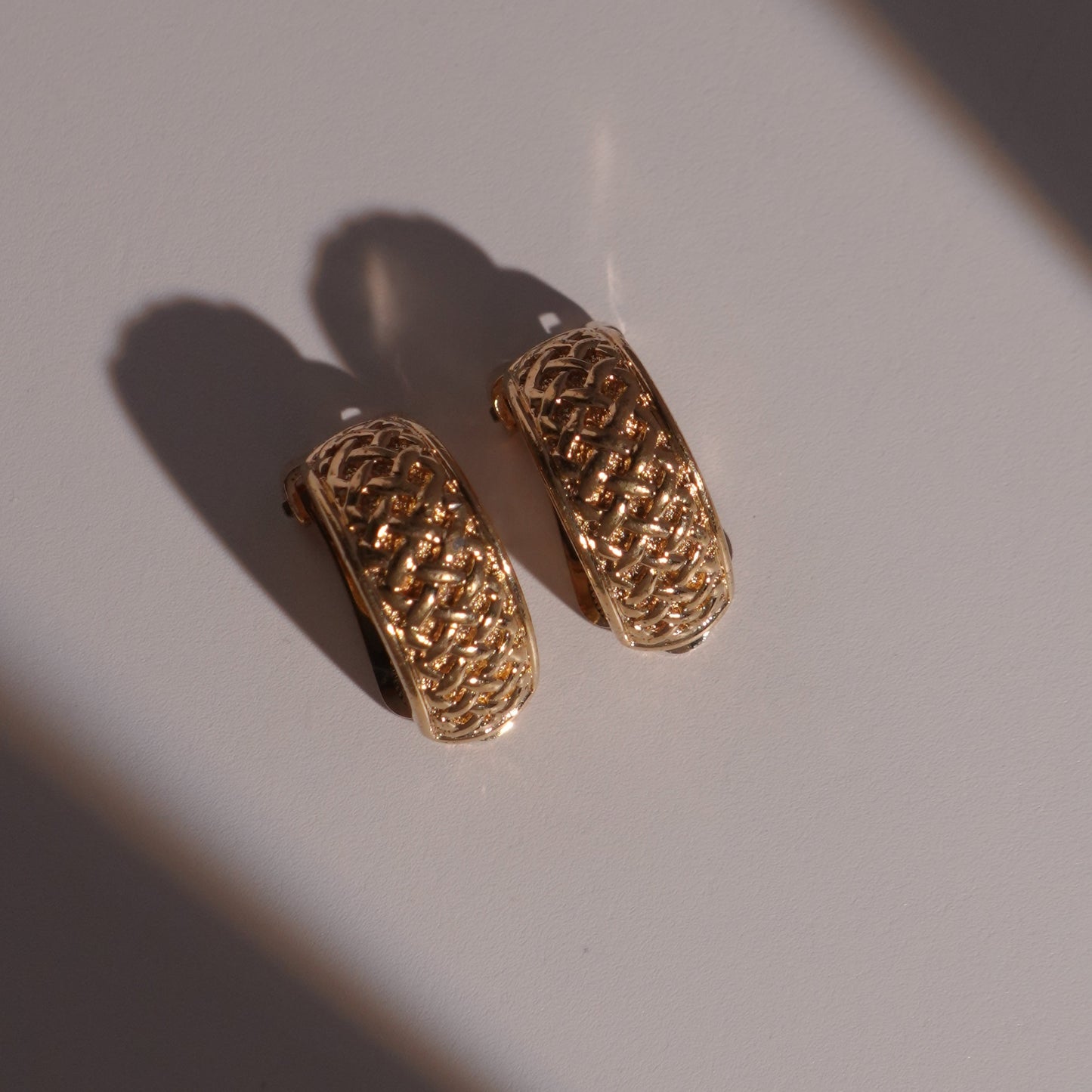 Christian Dior 1980s gold plated clip on