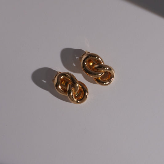 Christian Dior gold plated chain link clip on