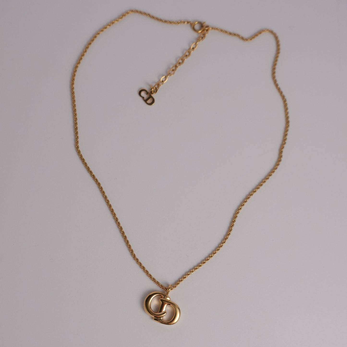 Vintage Dior CD pendant necklace