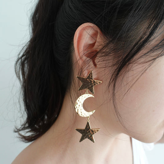 Midnight drop earrings