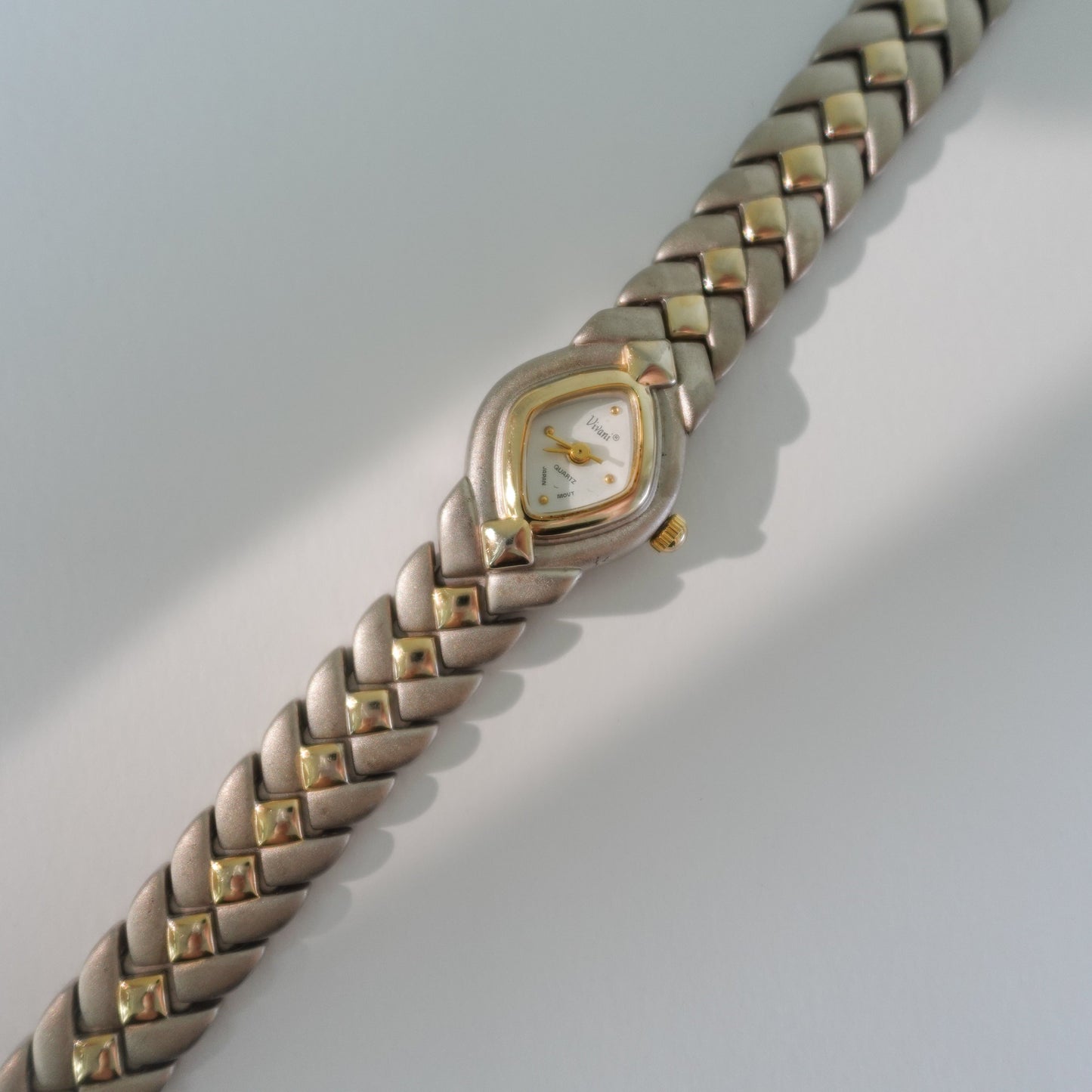 Two tone silver watch