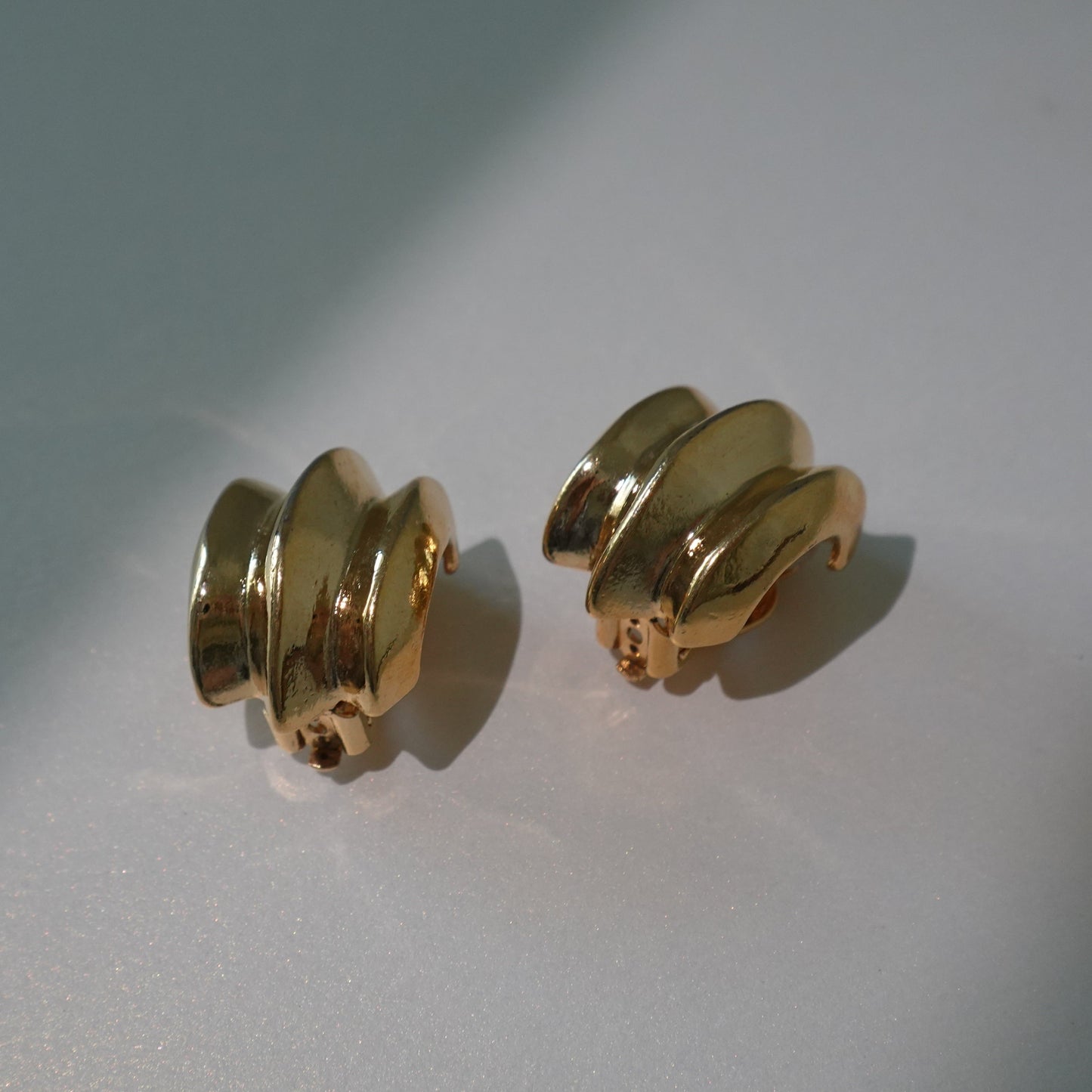 Givenchy 1980's rare gold plated clip on earrings