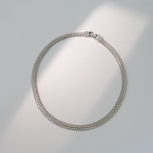 Monet silver choker