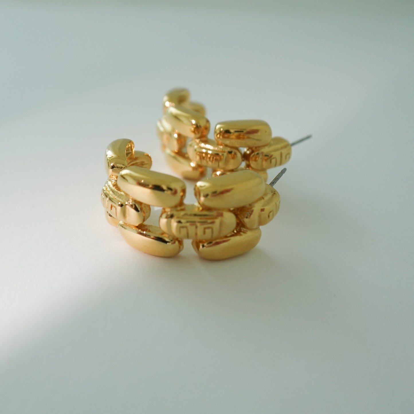 Givenchy 1980's chain link earrings