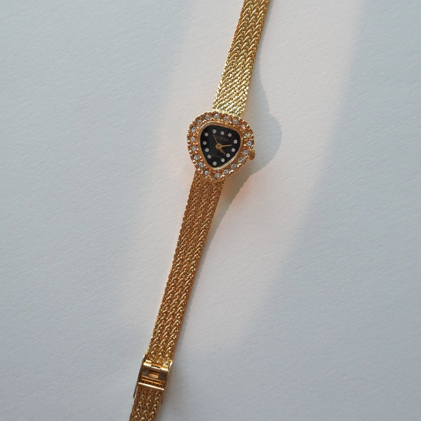 Gold nugget look watch