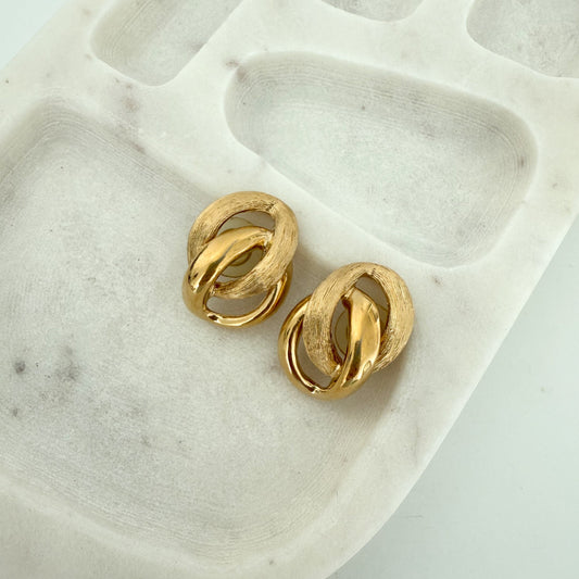 Napier gold plated earrings