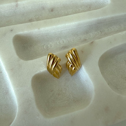 Monet gold plated earrings