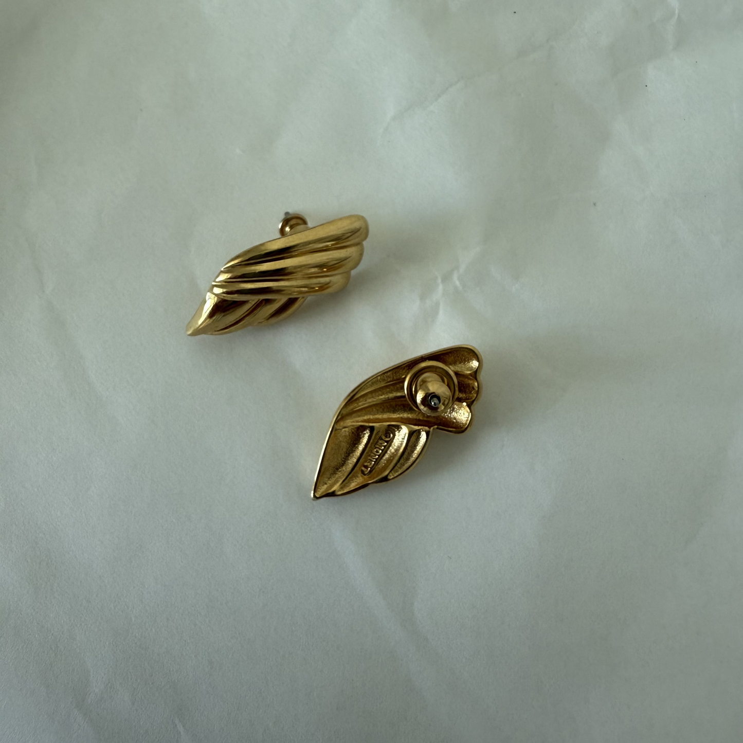 Monet gold plated earrings