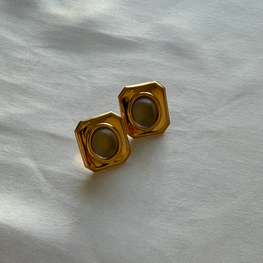Vintage gold plated earrings