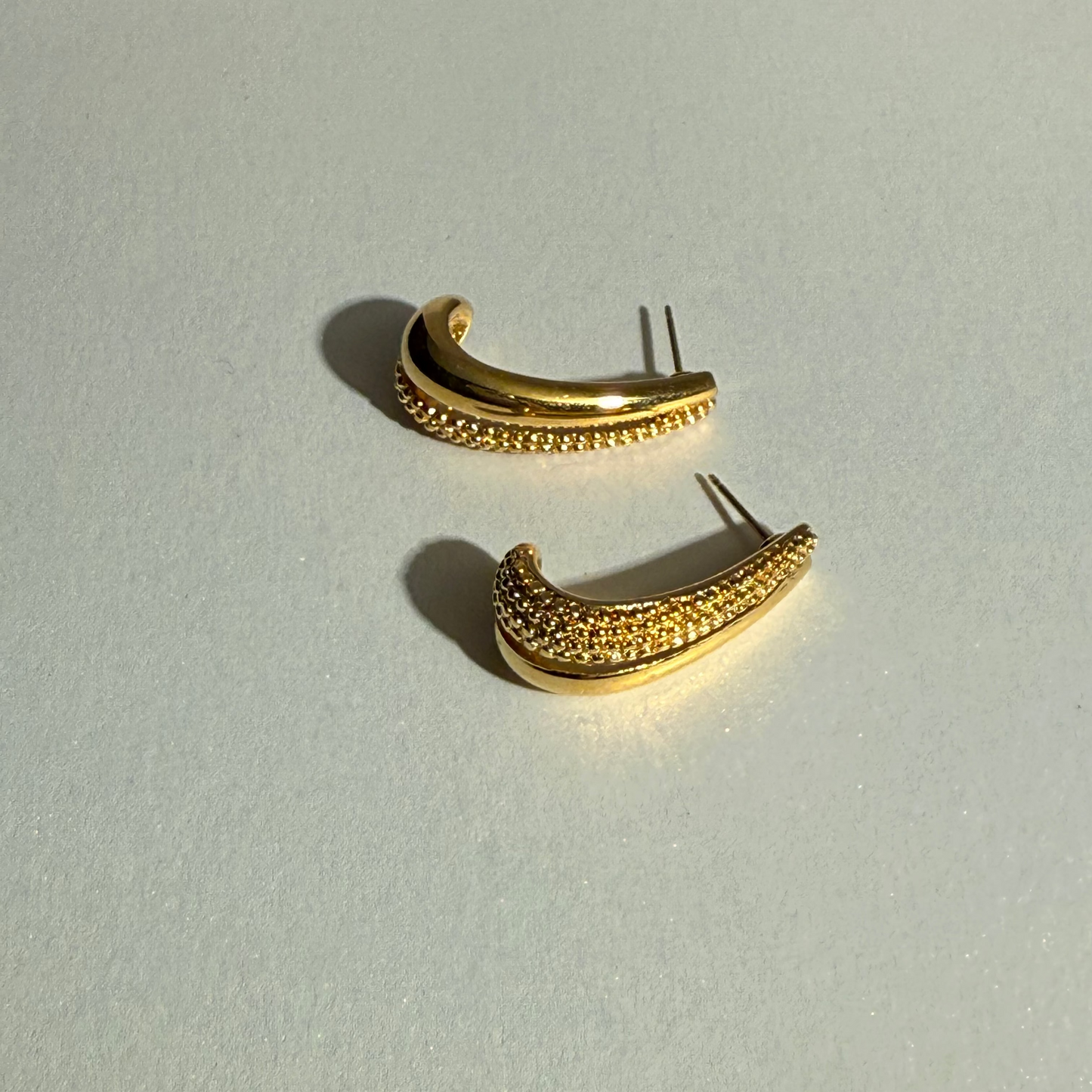 Monet 1980’s pierced half hoops