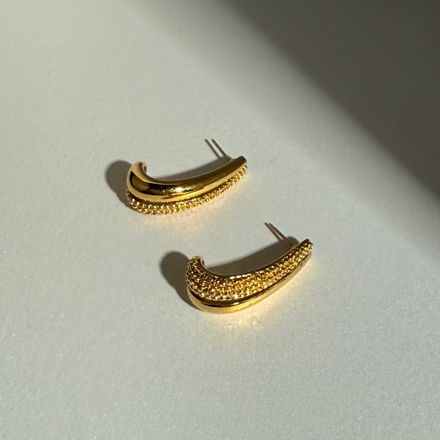 Monet 1980’s pierced half hoops