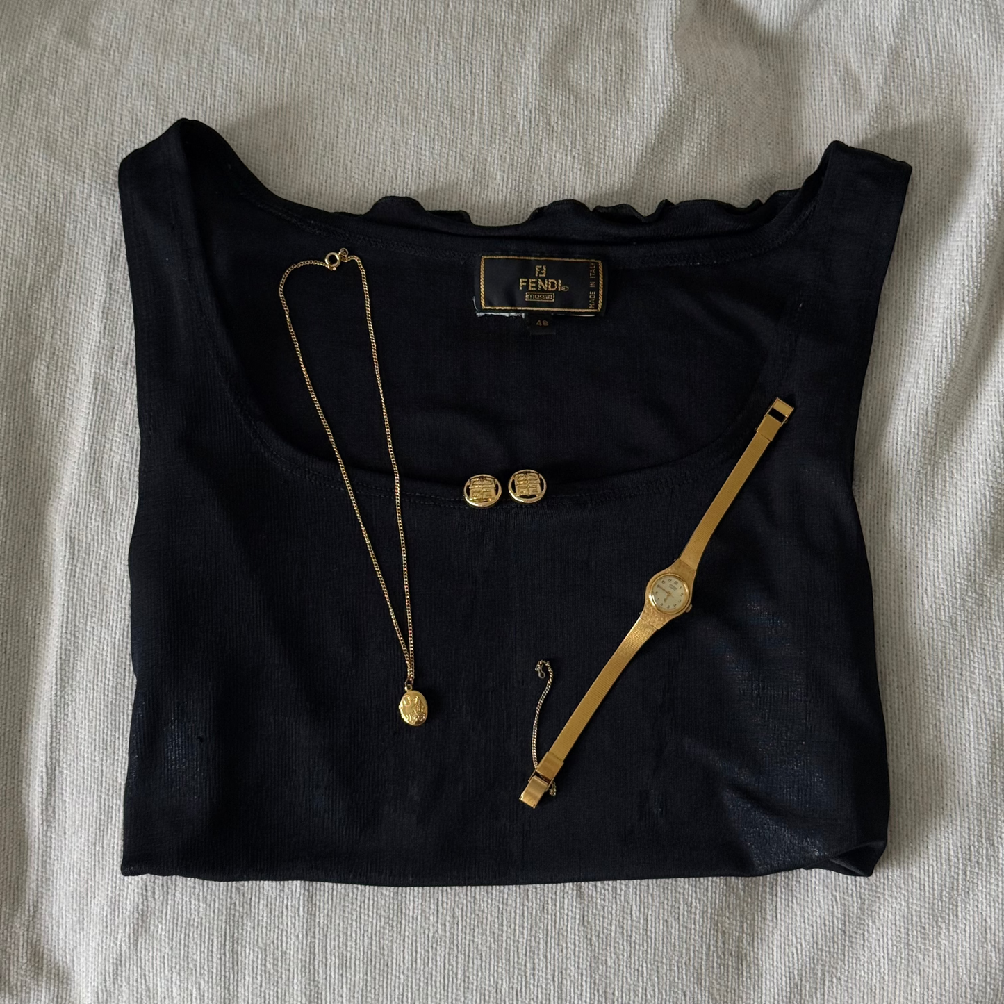 70s-80s Citizen gold tone slim watch