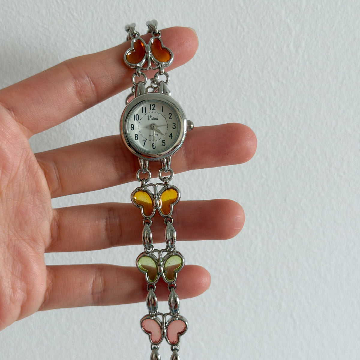 Vintage butterfly bracelet watch