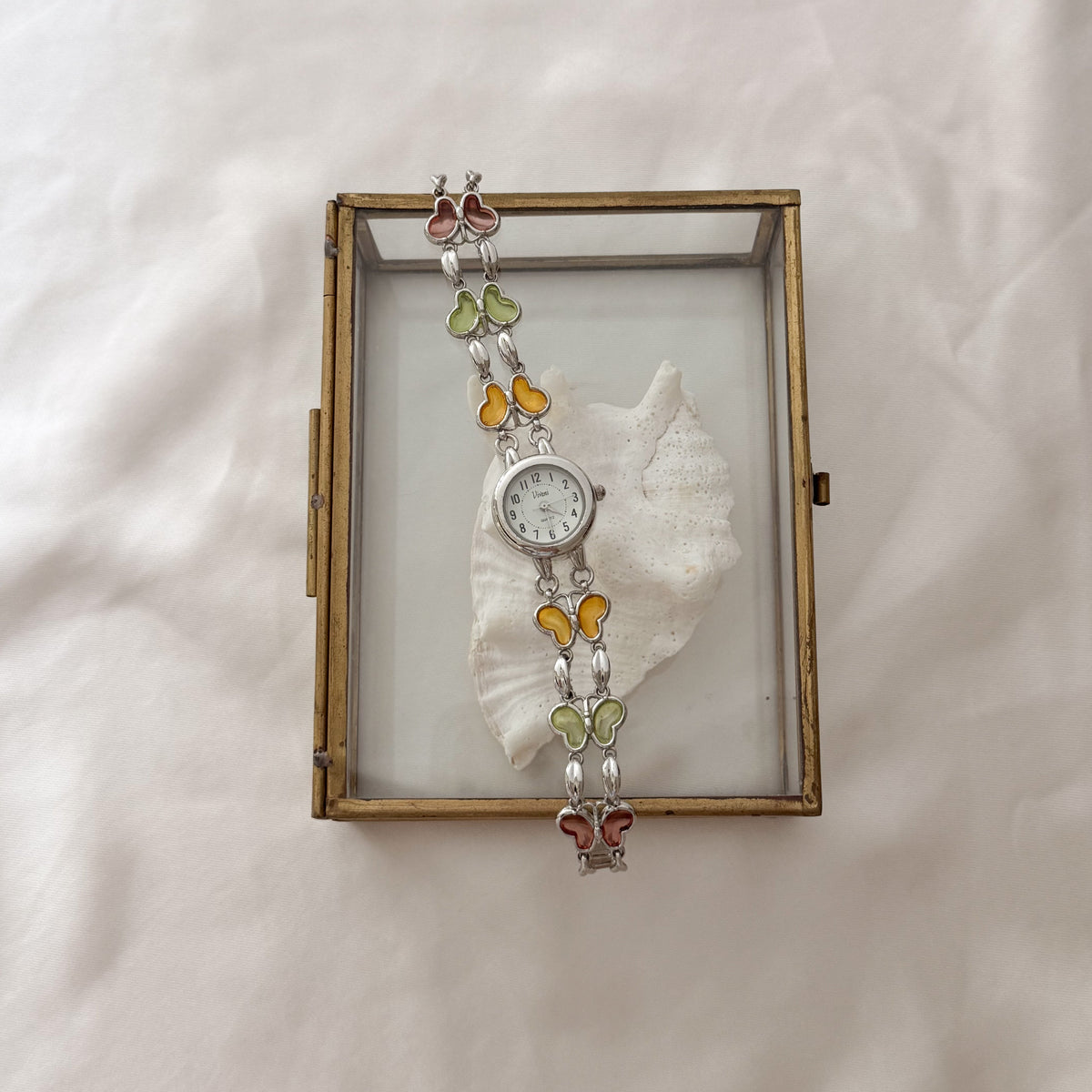 Vintage butterfly bracelet watch