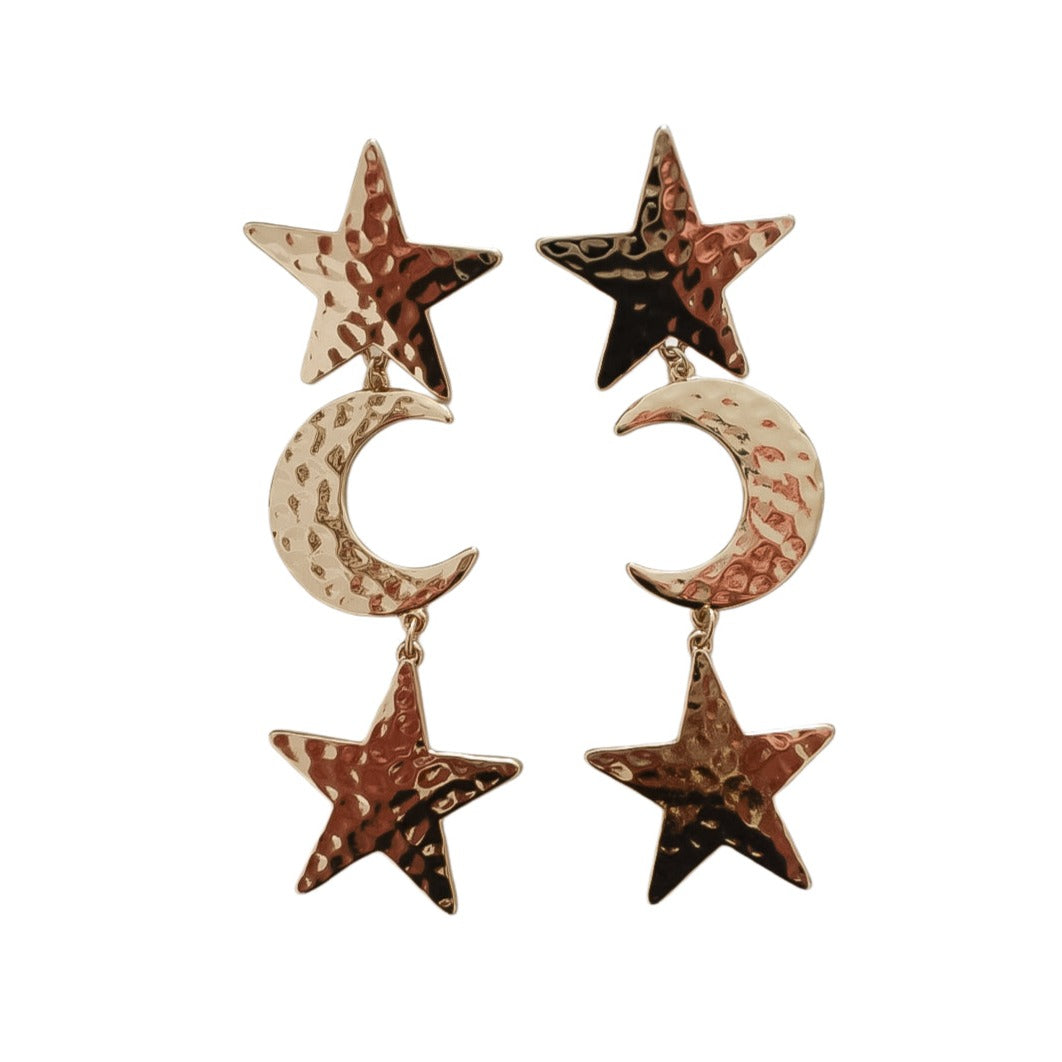 Midnight drop earrings