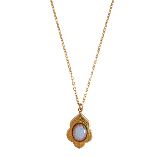 Moonstone pendant necklace