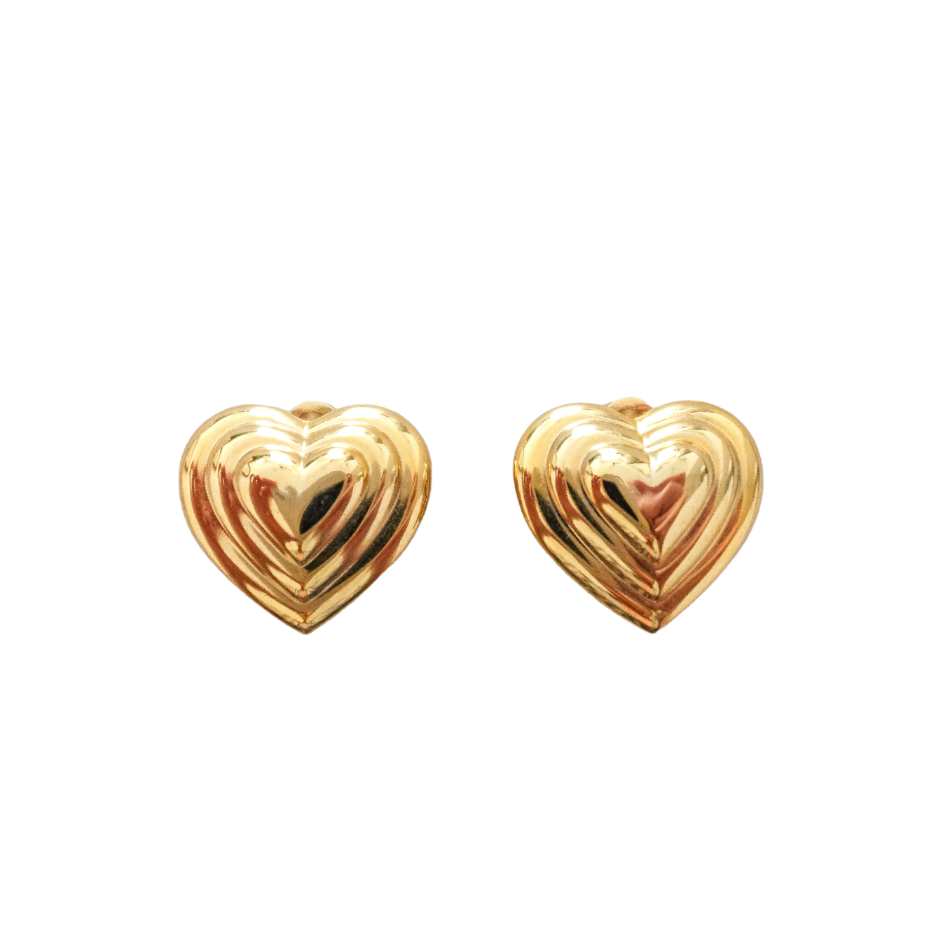 Hearty clip on earrings